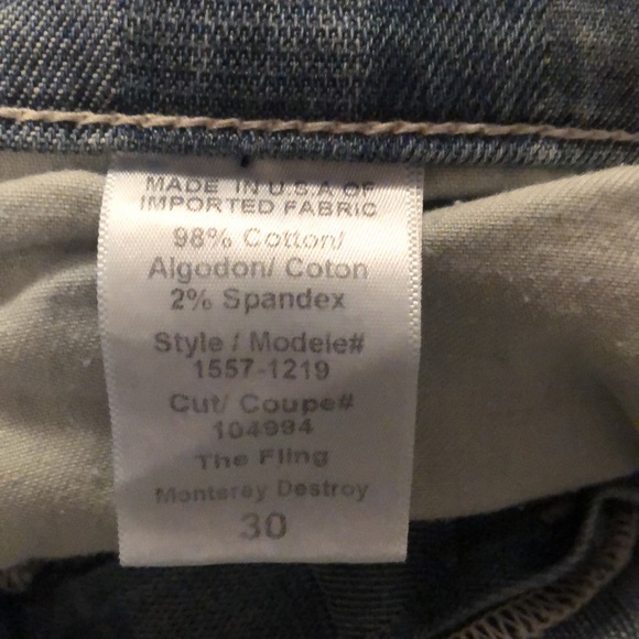 Current/Elliott The Fling slim boyfriend jeans in plaid check weave - Picture 8 of 11